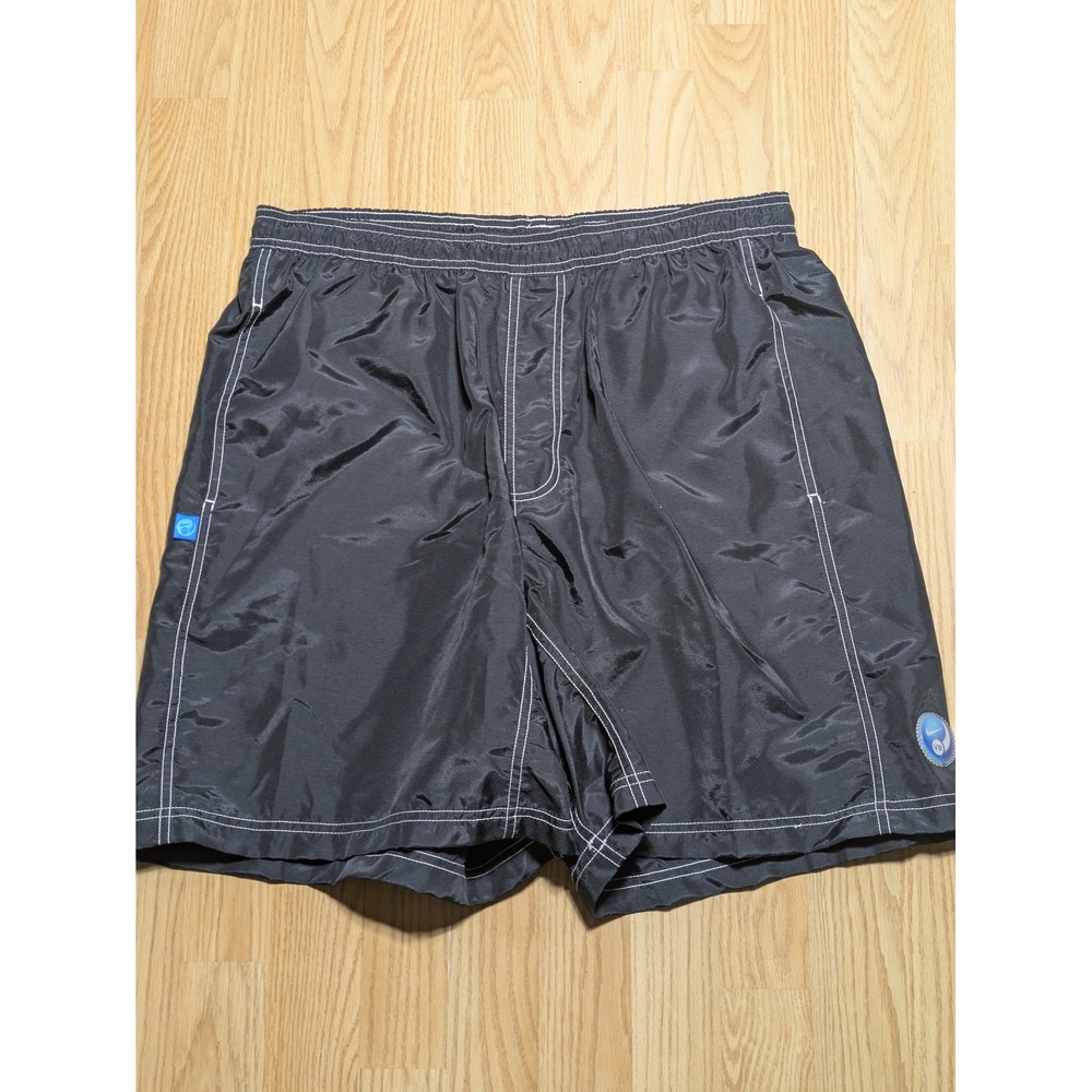 Nike Mens Vintage Y2K Volleyball Swim Trunks Shorts Black XL